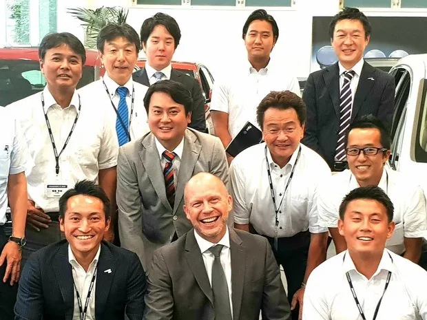 Jason with a client team in Japan